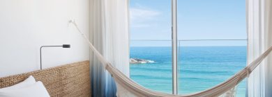 Hotel Arpoador, no Rio: design moderno e clima pé na areia juntos em Ipanema